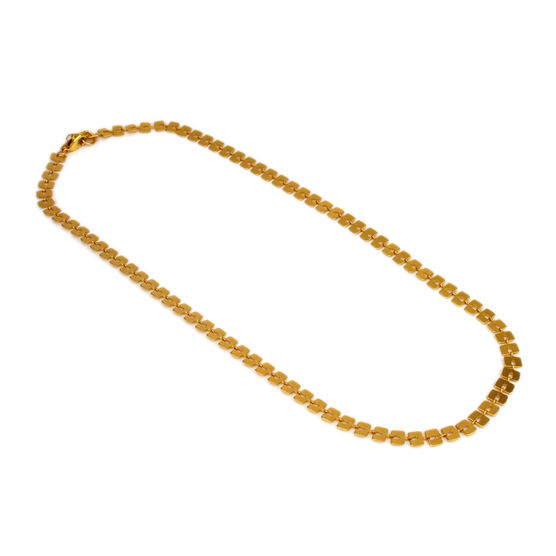 Gold link necklace